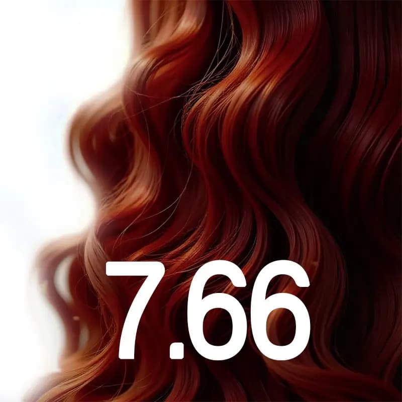 7.66 Gloss blond rouge intense - Sweo - Vue détaillée du produit capillaire professionnel 60ml