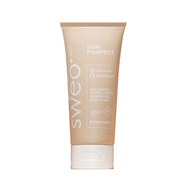 Gel douche solaire Sweo Sun Eclat - Sweo - Vue détaillée du produit capillaire professionnel 200ml