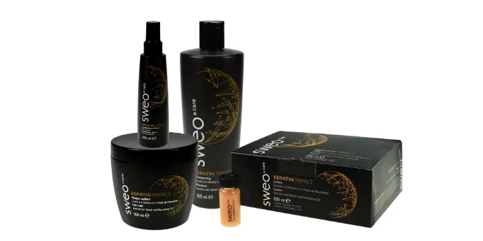 Gamme Keratin perfect - Sweo - Produits capillaires spécialisés